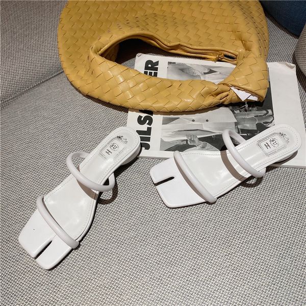 

2020 new design shoes women slipper ladies thin high heel sandal open toe slip on summer outdoor slides flip flop shoes ljb144, Black