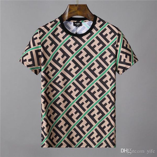 

19 de igner ff t hirt men t hirt luxury brand t hirt ca ual 2019 ummer hirt letter print crew neck hort leeve ize m 3xl