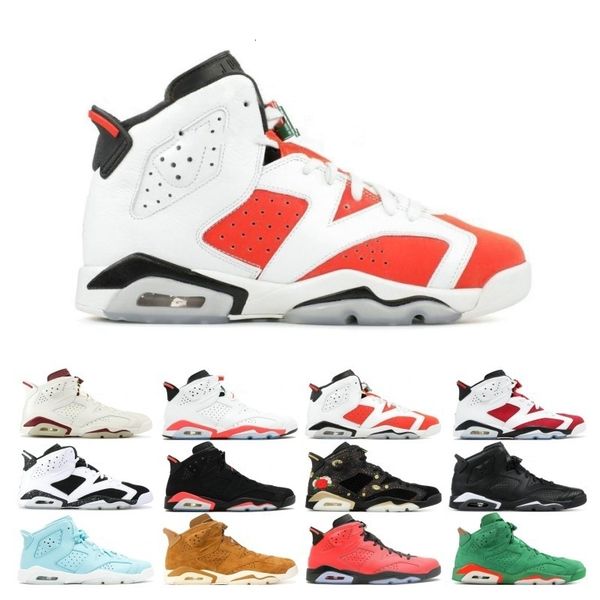

classic men 6 6s basketball shoes unc sport blue black cat white infrared angrybull maroon mens trainer sports sneakers size 7-13