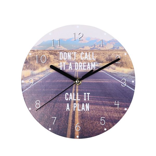 

european style creative wooden wall clock round digital dial nature wall clocks for bedroom living room home decoration z