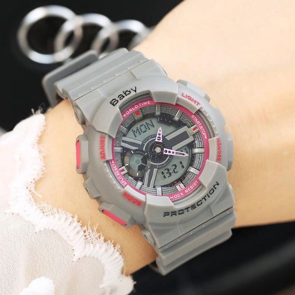 

Brand women watche baby g original function quartz watch luminou hockproof de igner clock ilicone trap waterproof montre de luxe