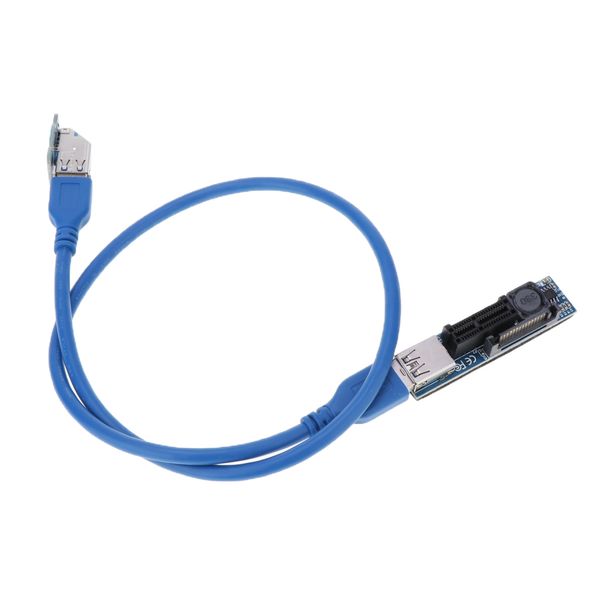 

usb 3.0 pcie pci-e 1x to 1x extender riser card adapter 0.6m cable