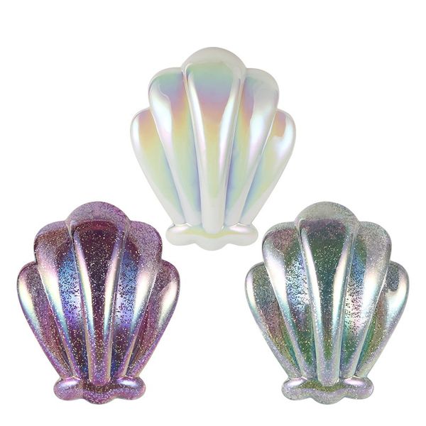 

fashion colorful shell comb hair comb massage comb three colors optional abs+tpee material hair styling tool, Silver