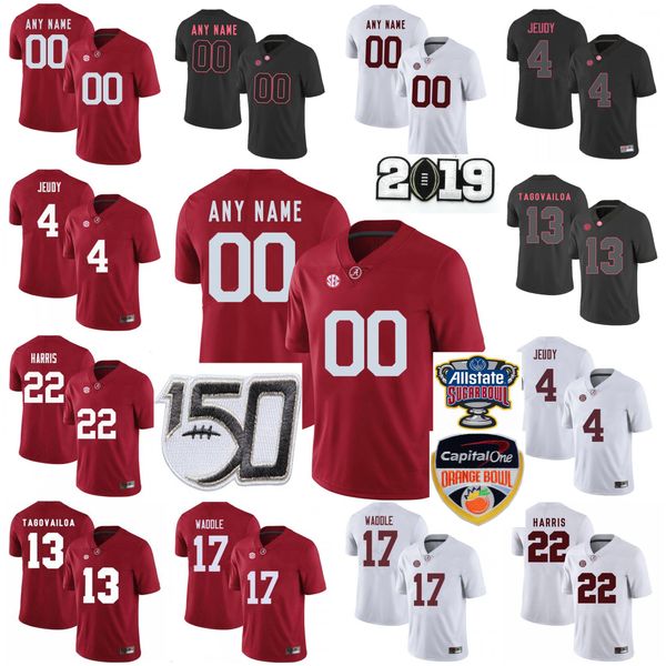 

custom alabama crimson tide college football jerseys kids youth brian robinson jr jersey dylan moses smith jr taulia tagovailoa t stitched, Black
