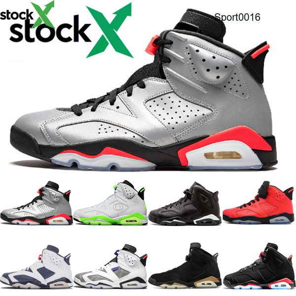 

6 6s basketball shoes men reflections of champion black infrared 3m reflect unc oreo golden harvest olympic sport trainers 40-47