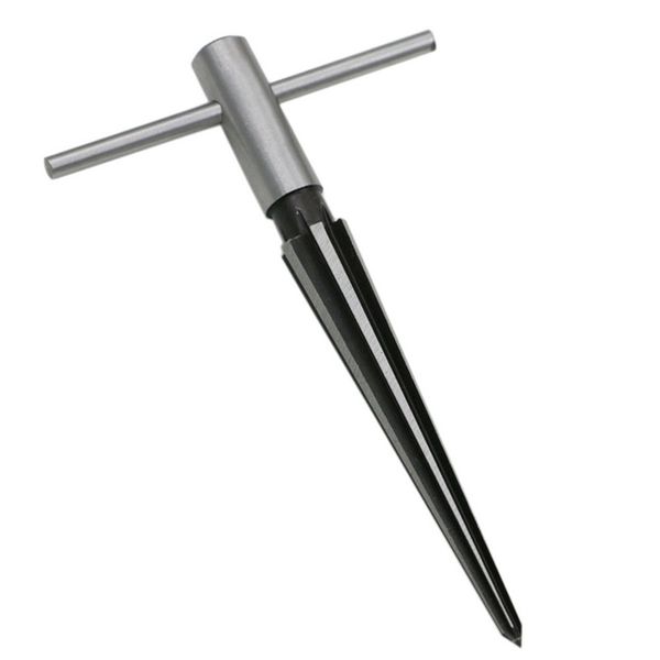 

repairmans taper reamer de burr burring holes hand reamer bearing handle hand held hole pipe chaser reaming 5-16mm new