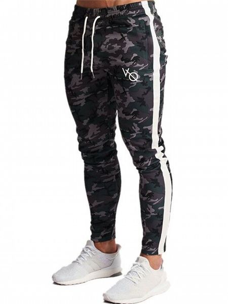 

running pants men fashion men compression pants fitness workout skinny sportswear sweatpants male casual leggings trousers, Black;blue