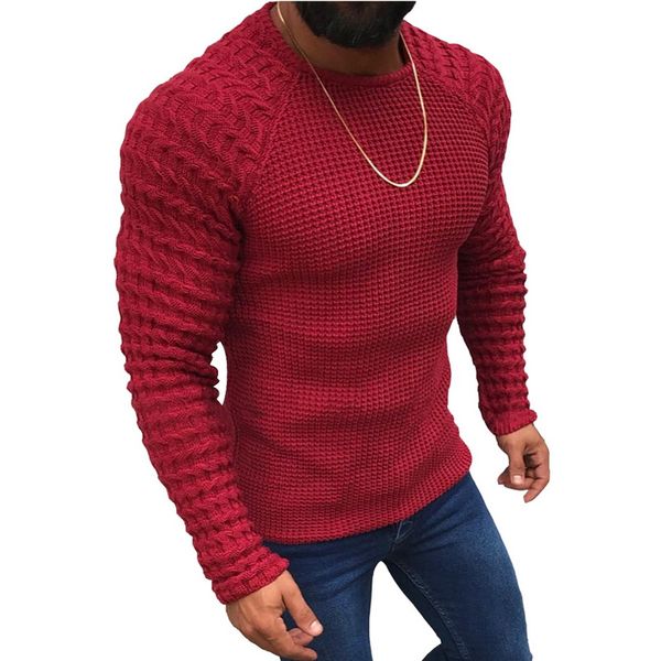 

dihope 2019 new men casual neck pullover sweaters autumn winter casual slim fit long sleeve cable knitwear sweater pullover, White;black