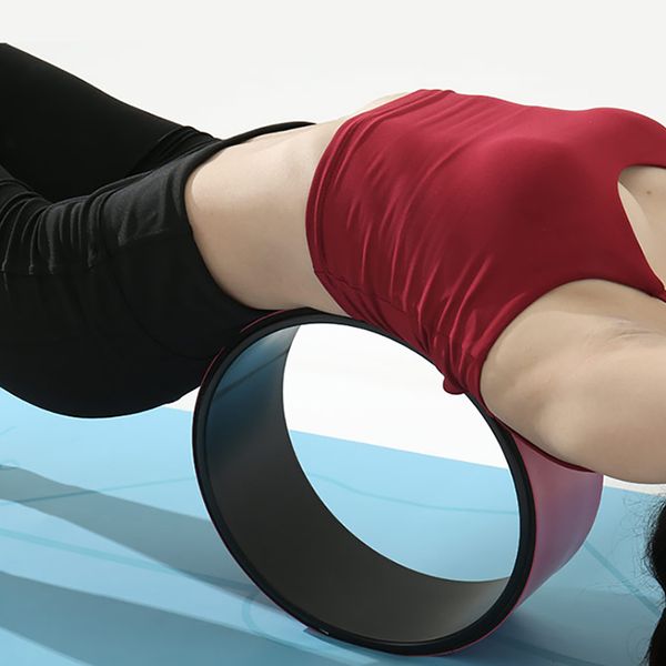 

yoga wheel strong comfortable dharma yoga prop wheel for inversions backbends back pain stretching accessory