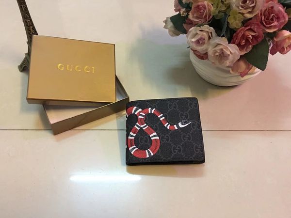 

Gucci 2019 Горячая Мода новый дизайнер мужской роскошной моды Змея тигр Кошельки Высо