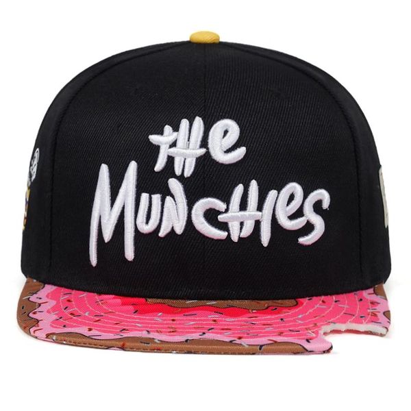 

новинка munchies вышитой бейсболки мода хип-хоп street dance hat хлопок wild шляпы мужской женский универсальная повседневные шапки nuhvc, Black;white