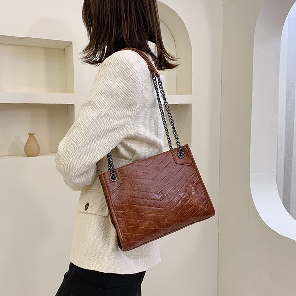 

2020 autumn and winter new style simple women's bag trend women's shoulder chain small bag women handbags