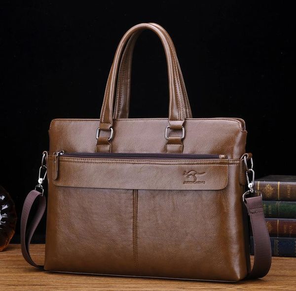 

designer- famous brand men ol handbag business style fashion shoulder bag tote brand designer pu leather messenger bag
