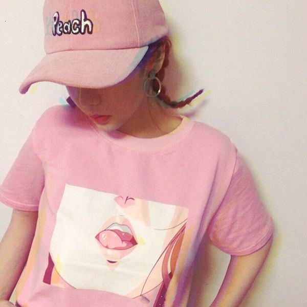 

womens clothing women shirt woman clothes korean style causal loose casual basic all match pink female short sleeve tee drop shipping, White