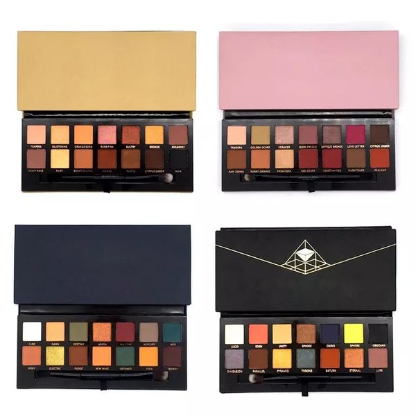 

Makeup modern eye hadow palette 14color limited eye hadow palette with bru h pink eye hadow palette dhl hipping gift