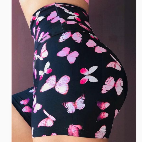 

exercise high waisted short leggings biker high waist tight gym compression fitness spandex shorts activewear for women 2020, White;red
