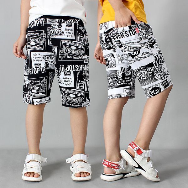 

5908# camouflage pants graffiti street wear toddler shorts shorts for boys army girl short militaire baby boy, Black