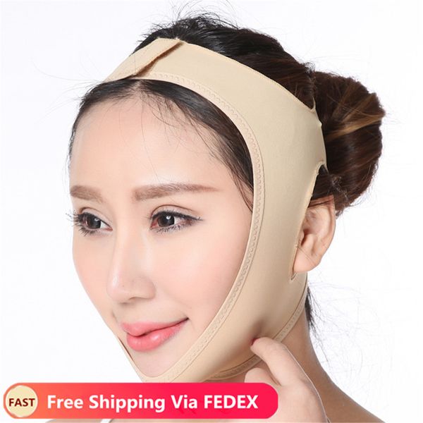 

face v shaper facial slimming bandage relaxation lift up belt shape lift reduce double chin face thining band massage sale