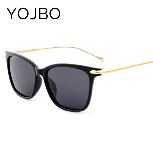 

yojbo new styles polarized women sunglasses 2019 fashion retro mirror men vintage brand designer clear sun glasses, White;black