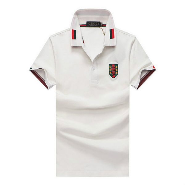 

2020 new brand men's polos fashion casual embroidery solid branded men clothing soft breathable short sleeve polos cotton blend size m, White;black