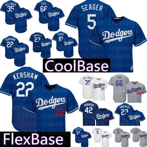 

Dodgers 22 Clayton Kershaw 5 Corey Seager Jersey Mens 35 Cody Bellinger 10 Justin Turner 31 Joc Pederson Jerseys2020