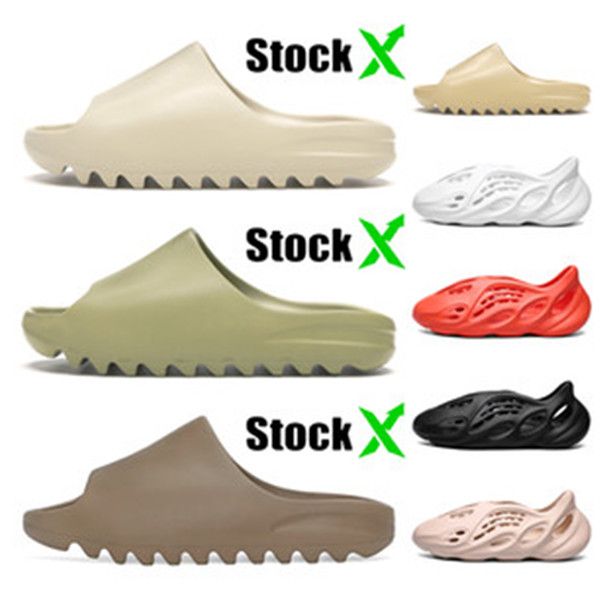 

2020 new sneakers yeezy boost foam runner earth brown bone resln resin sandals kanye west men women slide slides