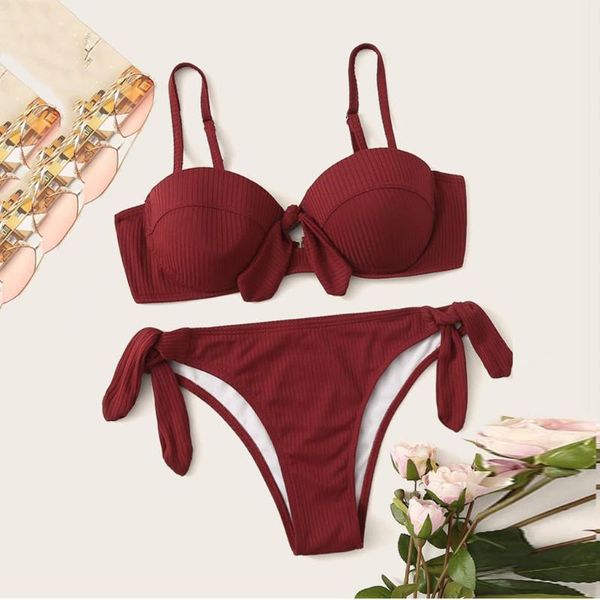 

two piece swimwear women push-up micro bikini set padded bra beach bikinis 2020 mujer swimsuit summer swimwear biquini 2020 #25