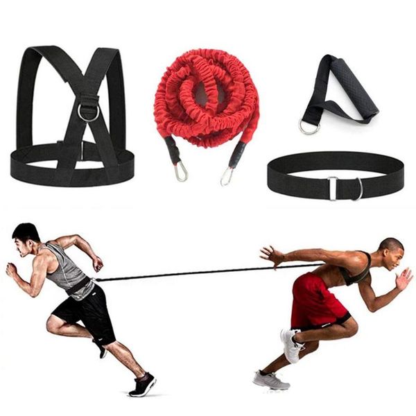 

bungee resistance cord set fitness taekwondo hockey football basketball fencing jump lateral movement sprint overspeed training