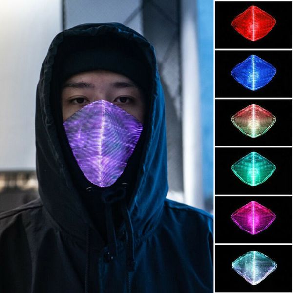 

светодиодный проблесковый маска 7цветов световой свет для хэллоуина rave mask music bar party