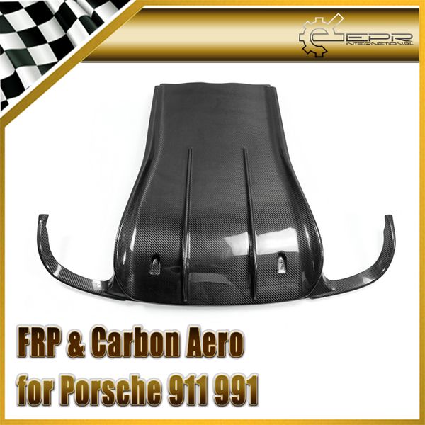 

car-styling for 911 991 carbon fiber vor style rear diffuser glossy fibre finish under bottom panel accessories