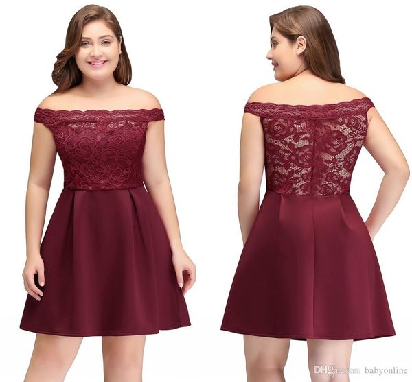 

популярные sell бургундия короткие коктейльные платья линия плеча lace атласная мини пром платья дешевые cps698, Black