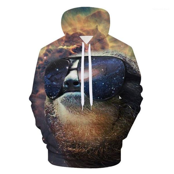 

printed mens designer hoodies spring loose hooded mens sweatshirts fashion long sleeve colorful couples clothing animal, Black