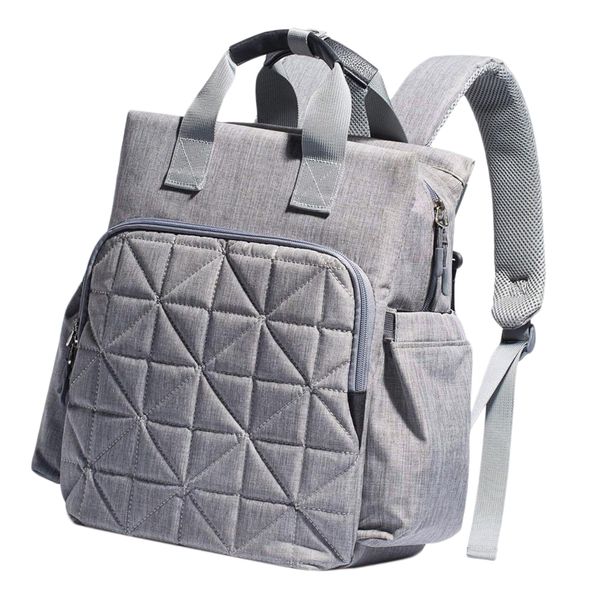 

waterproof diaper bag backpack, large multifunction backpack with insulated pockets, changing pad, durable baby diaper backpack for mom dad