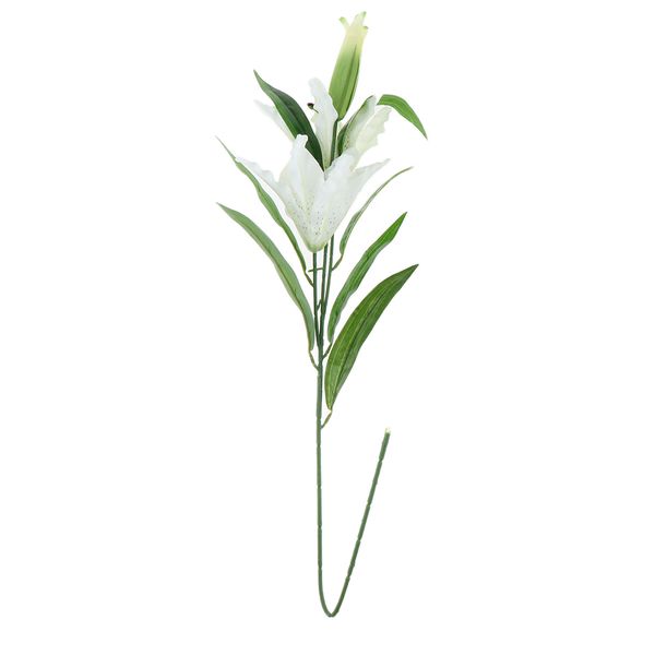 

artificial 3-head silk flowers lily plant home table decoration 3 colors