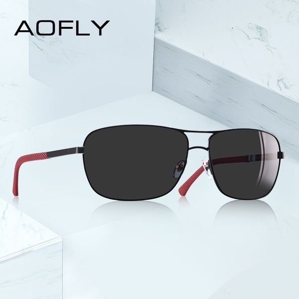 

aofly brand design polarized sunglasses male driving metal vintage sun glasses for men goggles uv400 gafas oculos de sol af8190, White;black