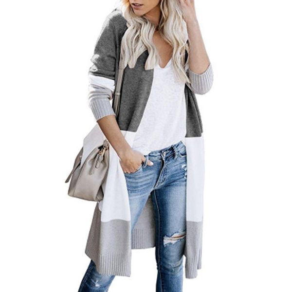 

womens designer knit cardigan striped sweaters for youth girls brand ol casual sweater coat 2019 new trend, White;black