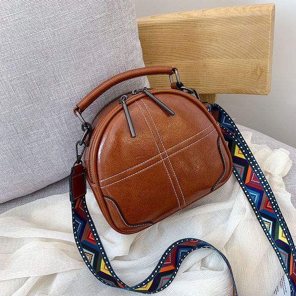 

retro pu leather ladies small bag fashion trendy wild 2020 large capacity summer handbag messenger shoulder female bag bolsas