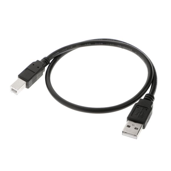 

0.5m usb cable wire printer lead a to b male high speed 2.0 data cord black