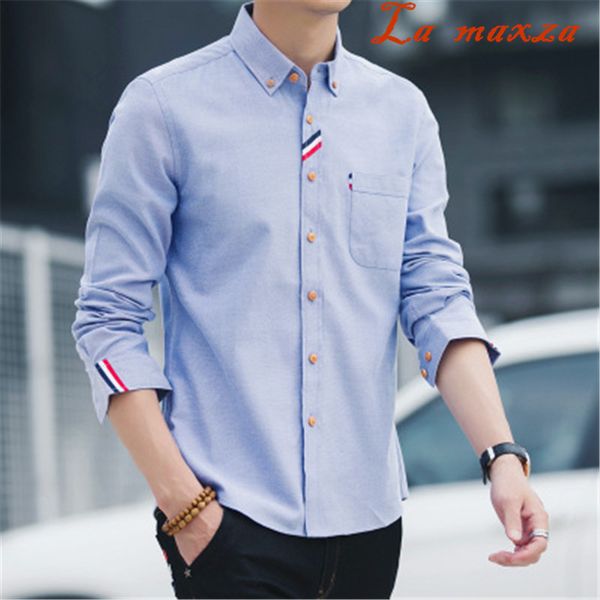 

2020 new arrivals spring long sleeve big size shirt korean style slim hawaii cowboy mens shirts, White;black