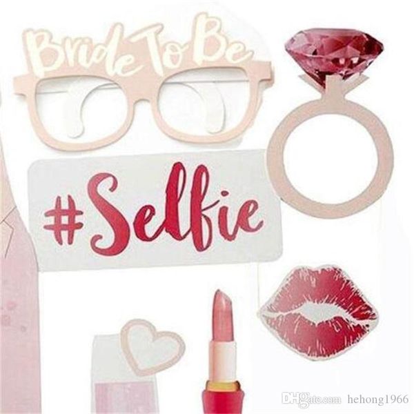 

new creative pbooth team bride to be single party paper favor gift 10 pieces wedding decorate props 6 5df