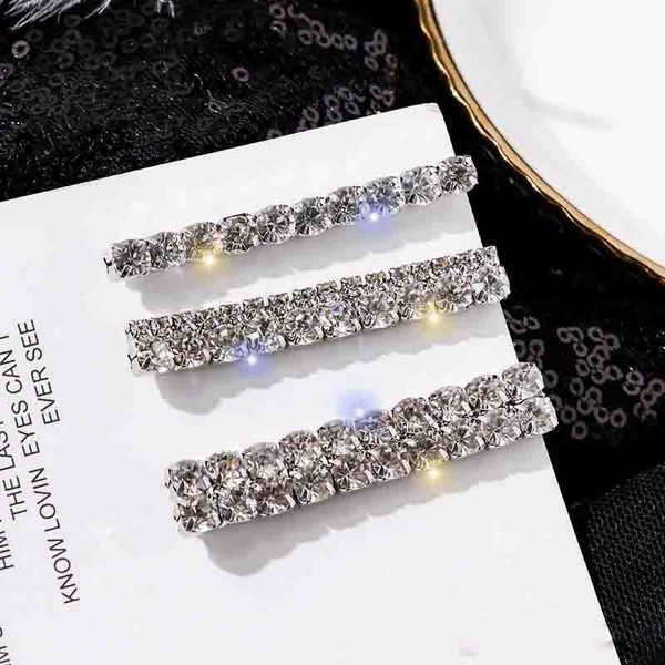 Women Hairpins Hair Clips Rhinestone Diamonds Bobby Pins Side