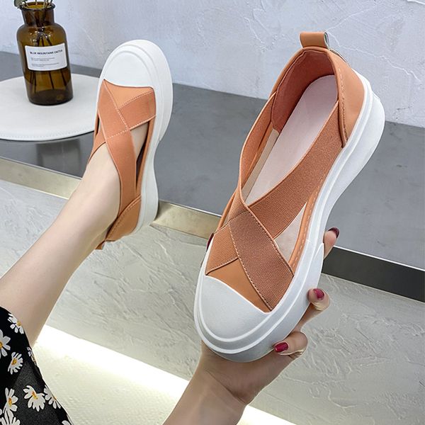 

women's shoes platform modis slip-on round toe casual female sneakers loafers with fur flats 2020 slip on summer new, Black