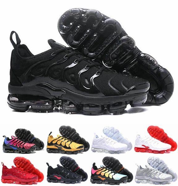 

New tn plu in metallic olive men running hoe tn black yellow de igner luxury brand trainer boy neaker breathable chau ure