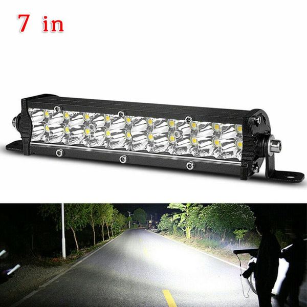 

shockproof led light bar truck slim double dual row fog lamp 6000k white