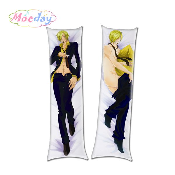 

one piece monkey d. luffy roronoa zoro sanji hugging body pillow case