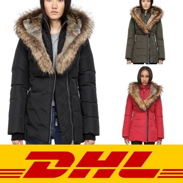 

fashion winter women's down & parkas real fur jackets zippers jacket women akiva-f4 jacket warm outerwear & coats, Black