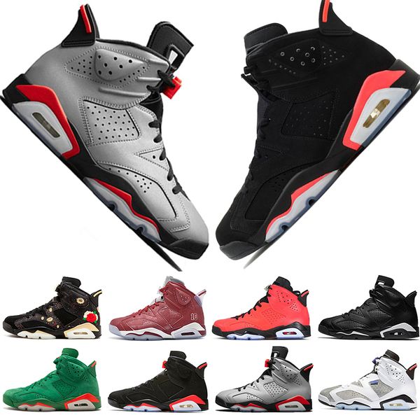 

High Quality 2019 Infrared Bred UNC 6 6s Mens Basketball Shoes 3M Reflective Bugs Bunny Tinker Black Cat Flint Men Sports Sneakers Designer