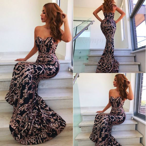 

2019 black evening dresses lace appliqued sweep train mermaid prom dress party wear custom made plus size formal gowns, Black;red