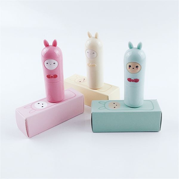

lovely cute cartoon lipstick tube with paper gift box package diy homemade empty lip balm tube refillable rouge bottles