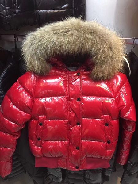 

fashion 2020 classic winter women's 90% white duck down jacket down coat large real fur hooded lady down parka, Black